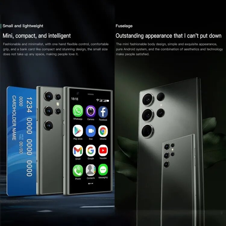 SOYES s23 Pro Android Mini 4G Smartphone 3.0-inch Dual SIM Dual standby HD Mini Phone